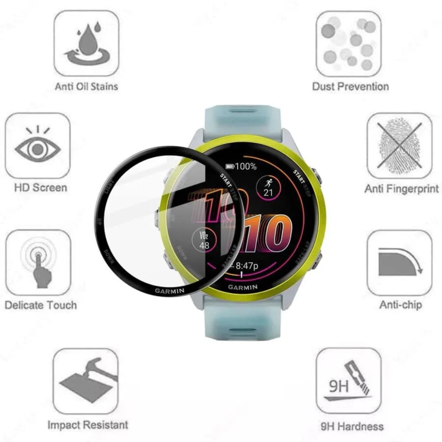 Screen Protectors for Garmin Forerunner 570 (42mm) Watch (Pack of 2) - Image 2