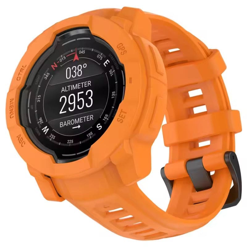 Protective Case for Garmin Instinct 3 (50mm) (Orange) - Image 3