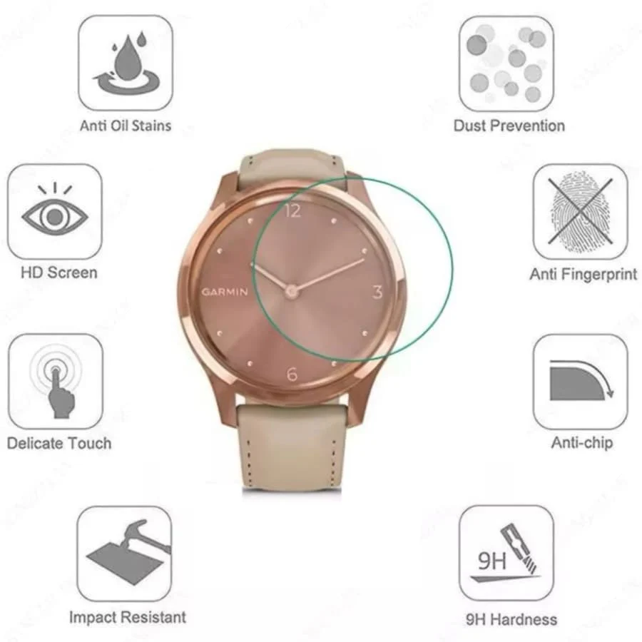 Screen Protectors for Garmin Vivomove Luxe (Pack of 2) - Image 2