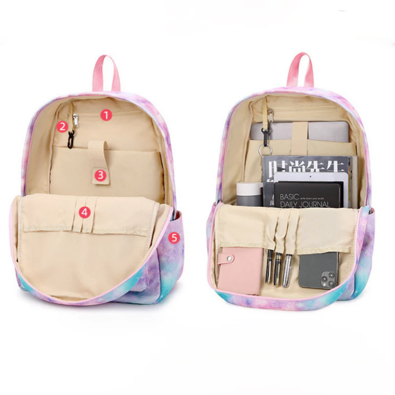 Girls School Bag Set & Kids Backpack | Galaxy - Image 7
