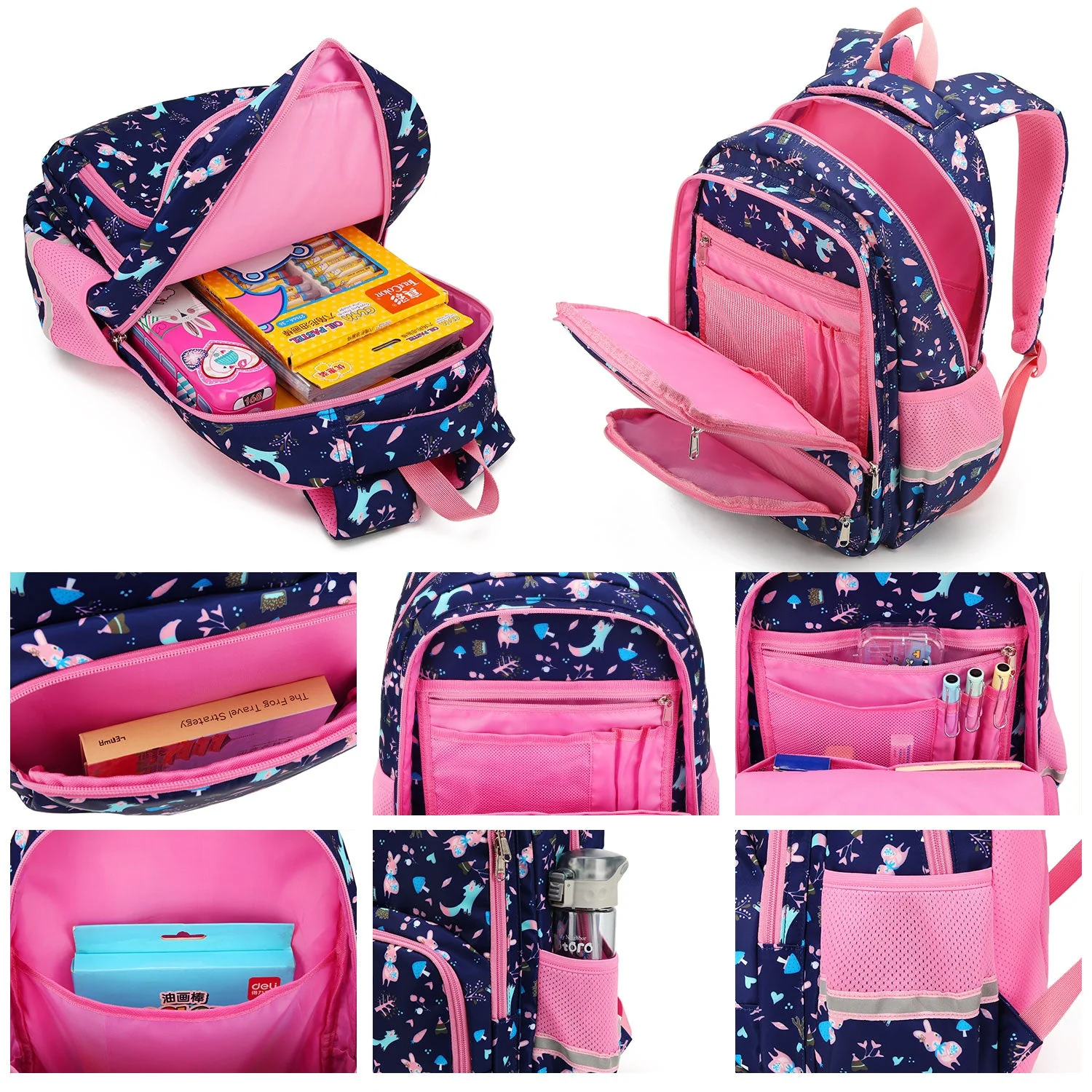 Girls School Bags & Kids Backpack - Rabbit - Image 9