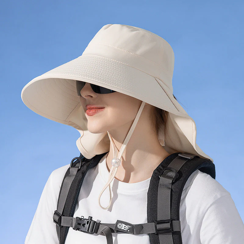 GREEN Sun Hats Wide Brim Bucket Outdoor Fishing Hiking Cap UV Protection - Image 5