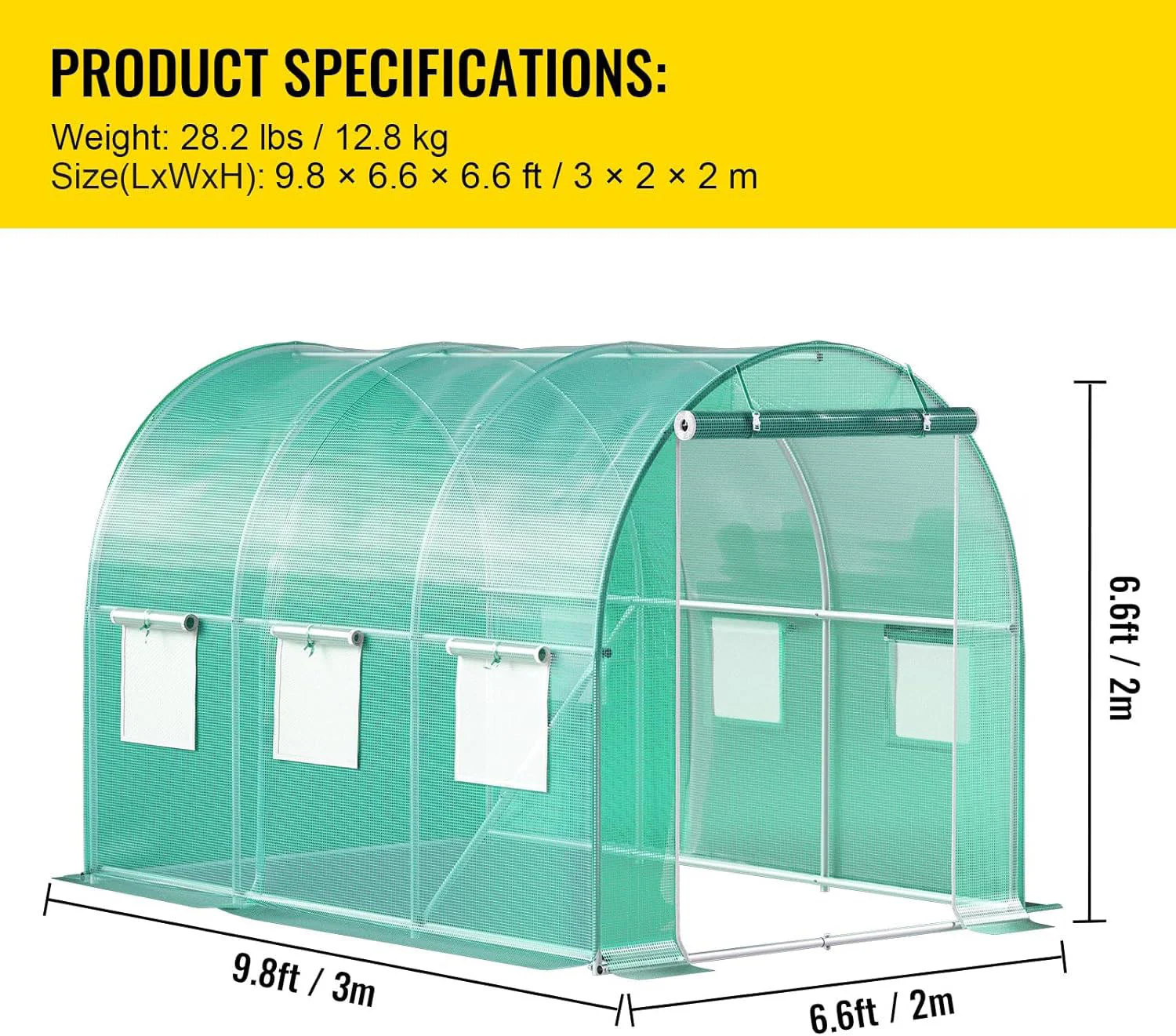 Greenhouse 3x2x2m - Image 4