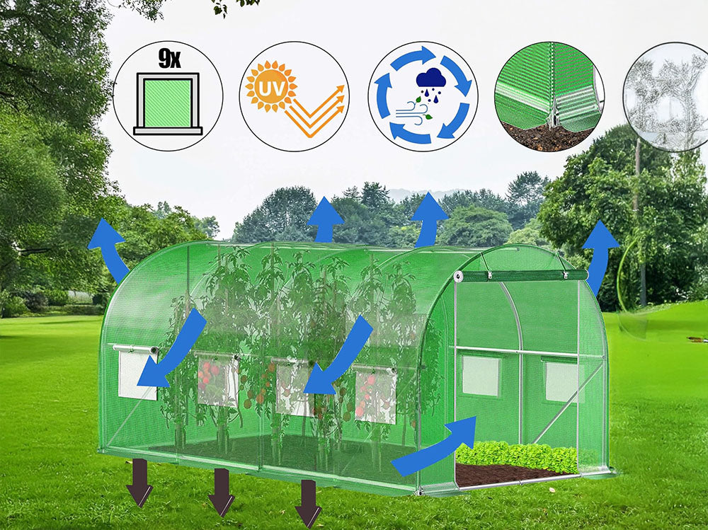 Greenhouse Tunnel Shed 4x2x2m - Image 15