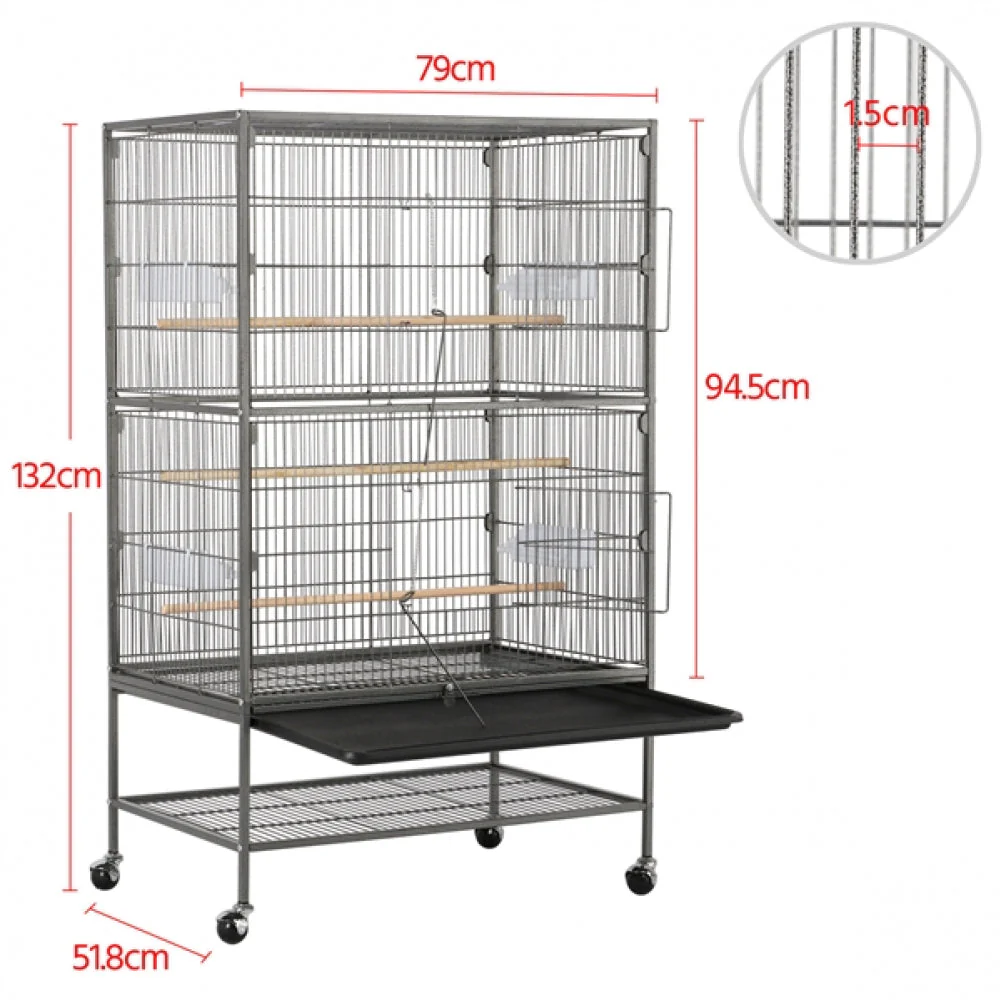 H52" Large Parrot Cage - Image 4
