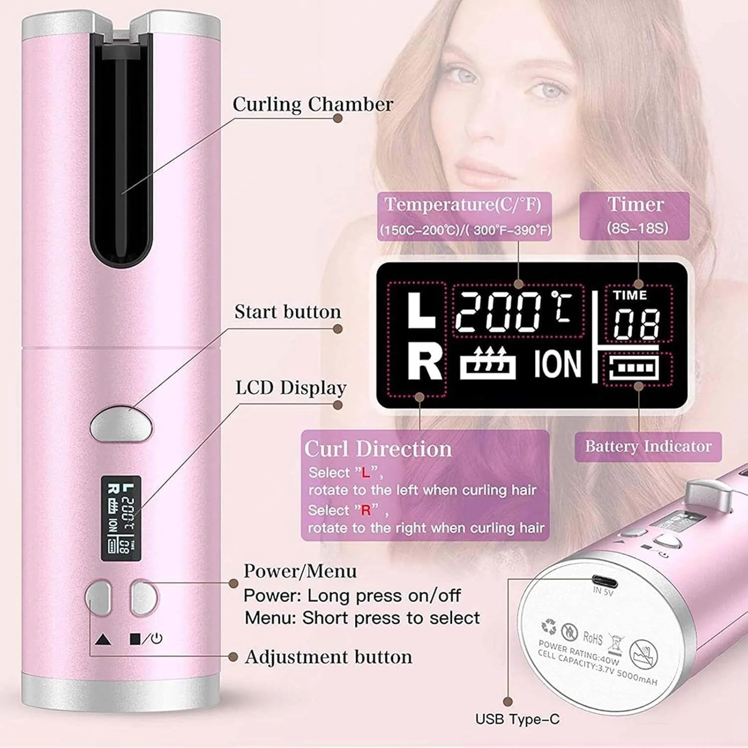 Hair Curler Cordless - Image 7