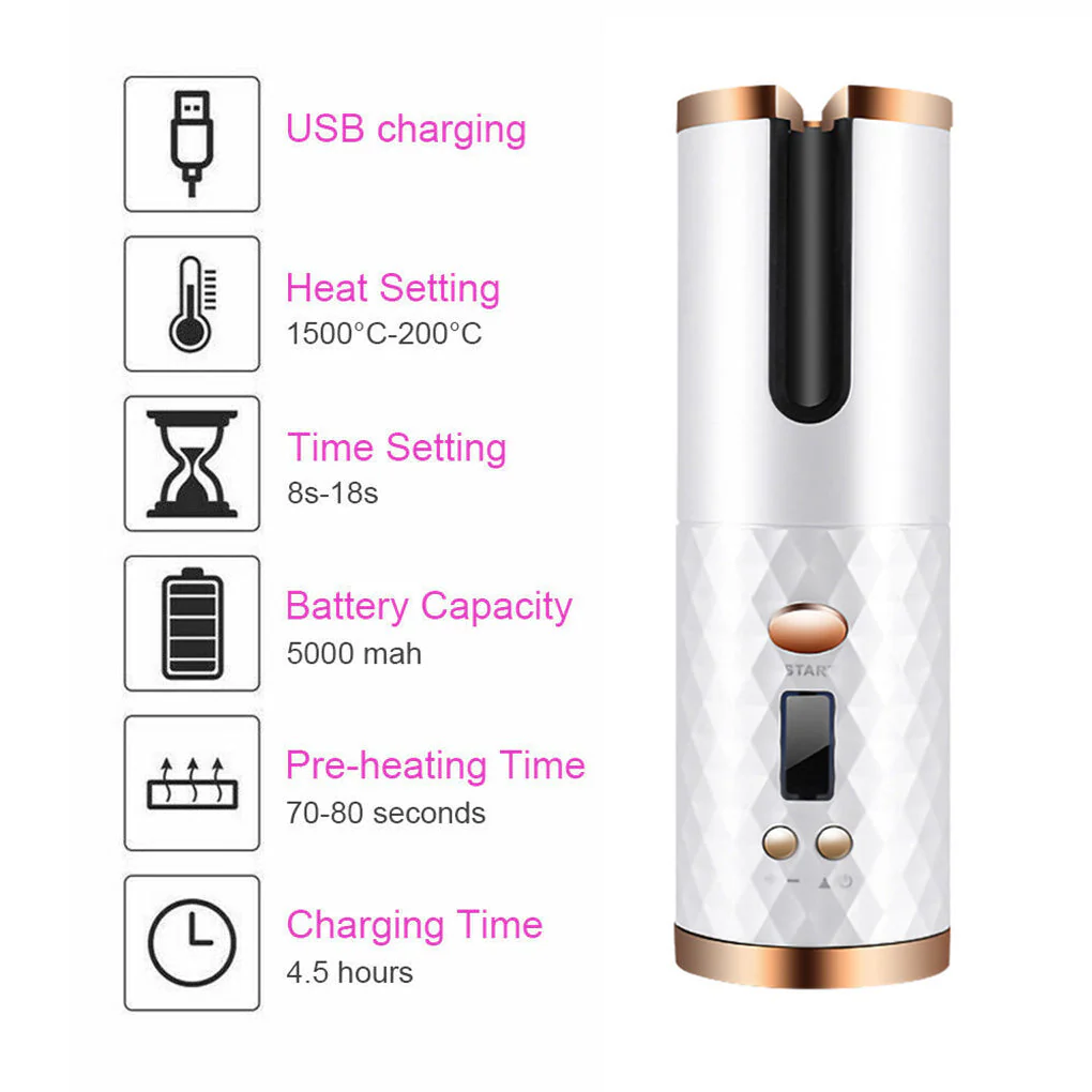 Hair Curler Cordless Automatic - Image 9