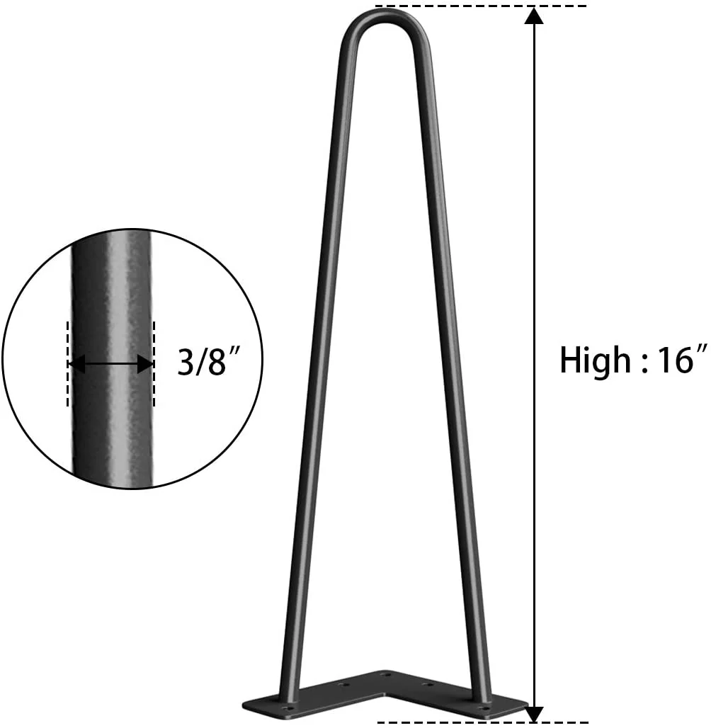Hairpin Leg Table Legs 16inch 4pcs - Image 5
