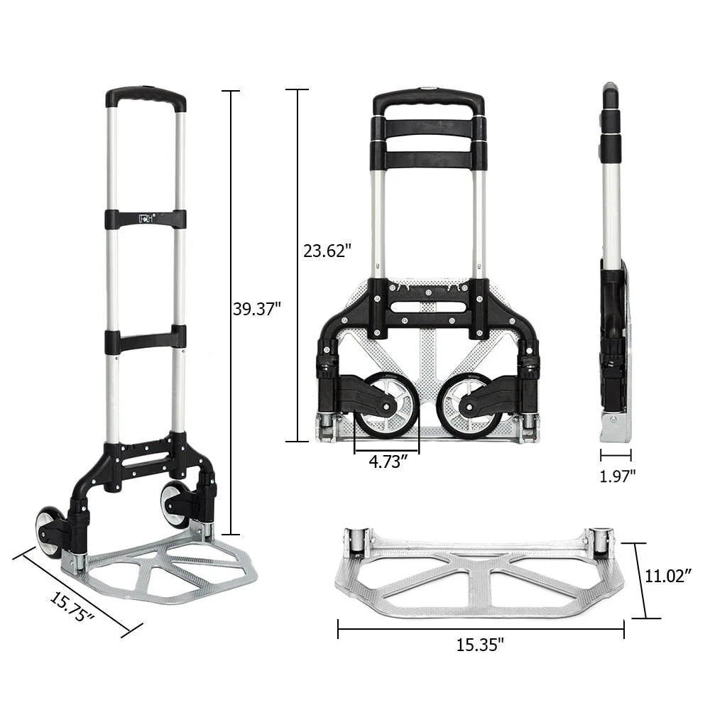 Hand Trolley Foldable 170lbs capacity - Image 3