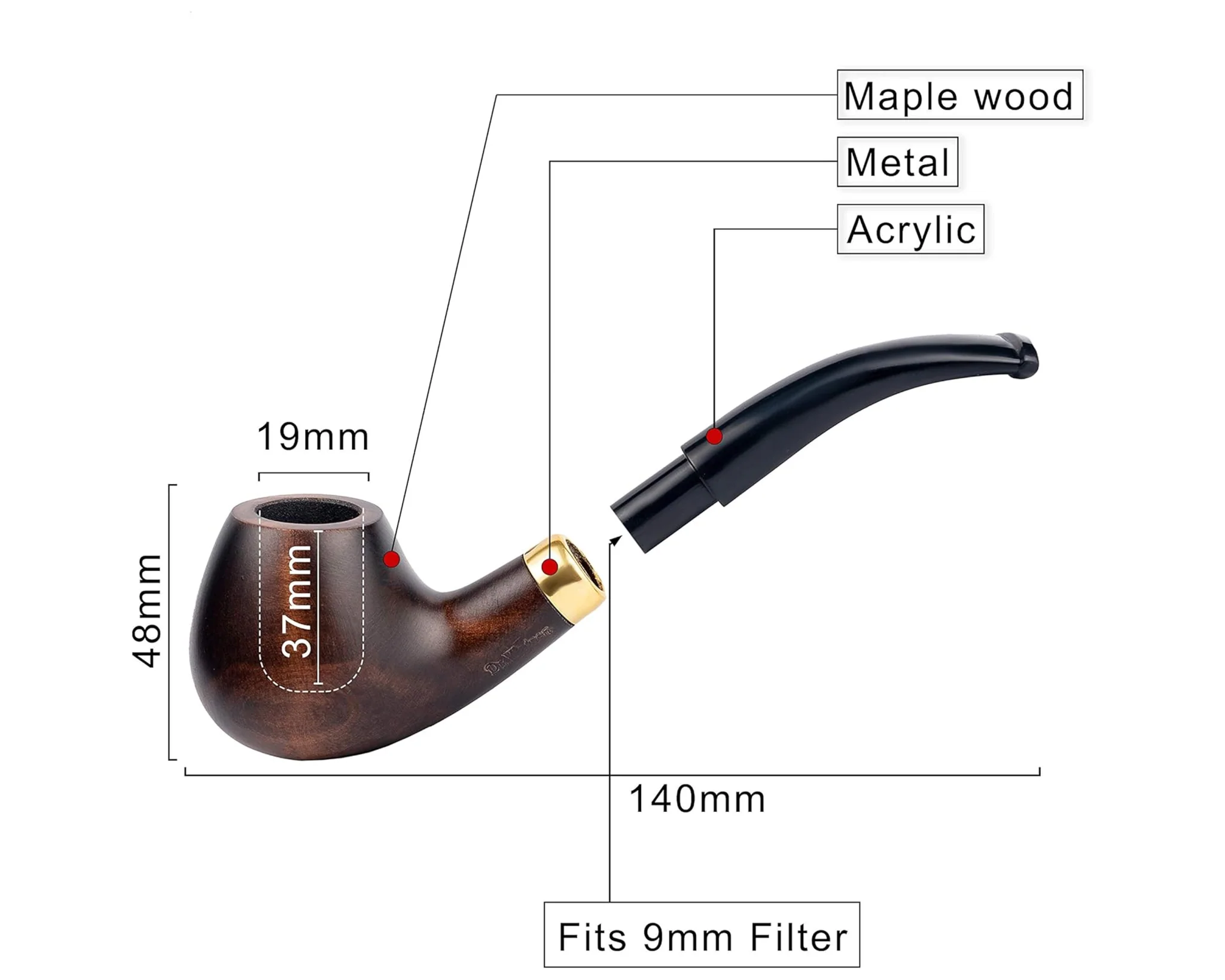 Handmade Wooden Tobacco Accessory - Image 3