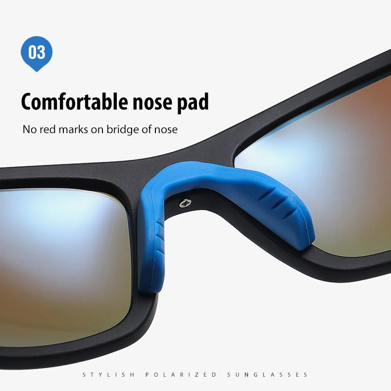 HD Polarized Lens Sunglasses Anti-Reflective Hydrophobic With Case - Image 3