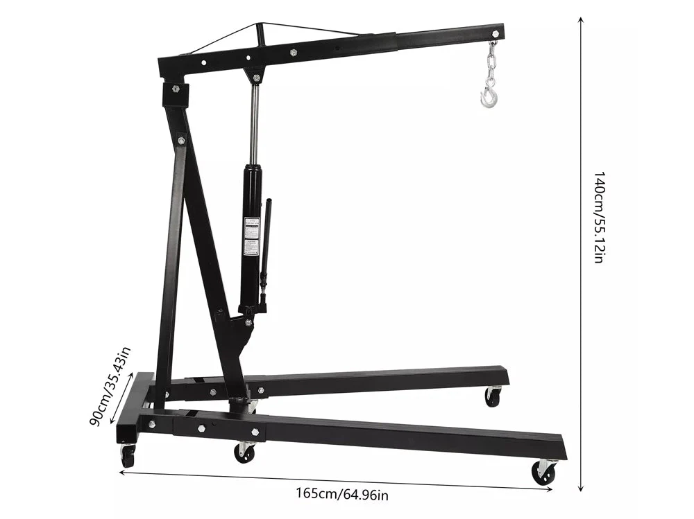 Heavy Duty 2T Engine Hoist Workshop Cranes 2000KG - Image 3