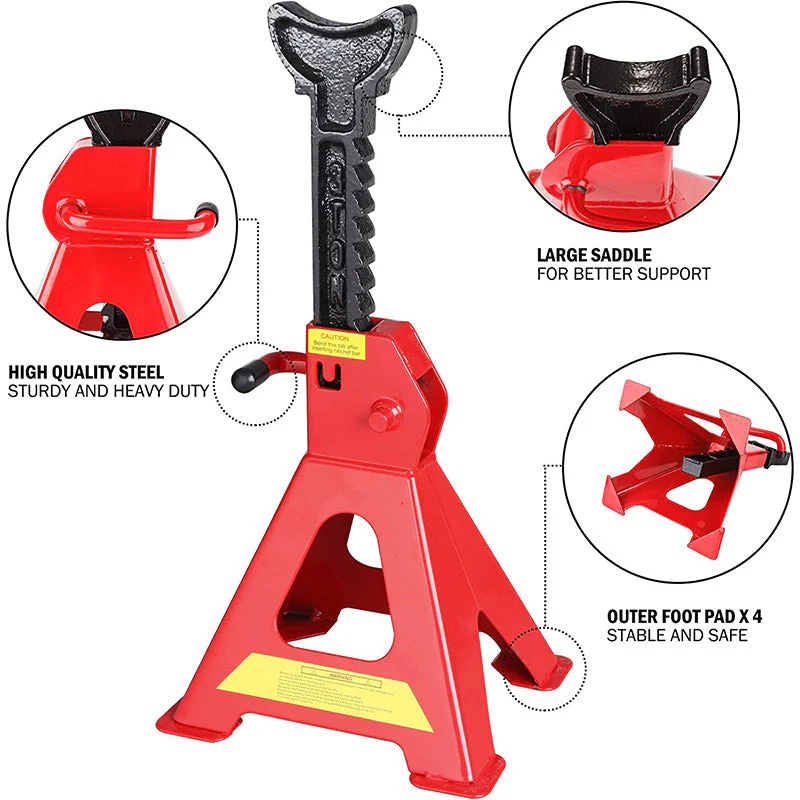 Heavy Duty 6 Ton Axle Stands A Pair - Image 2