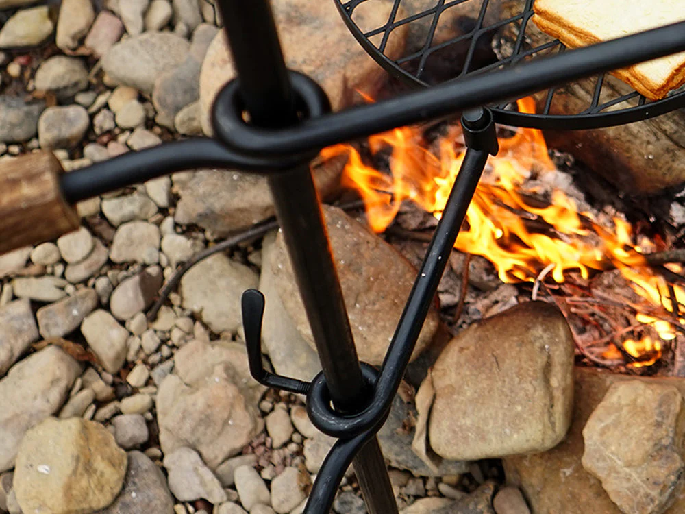 Heavy Duty Swivel Campfire Cooking Grill Grate - Image 4