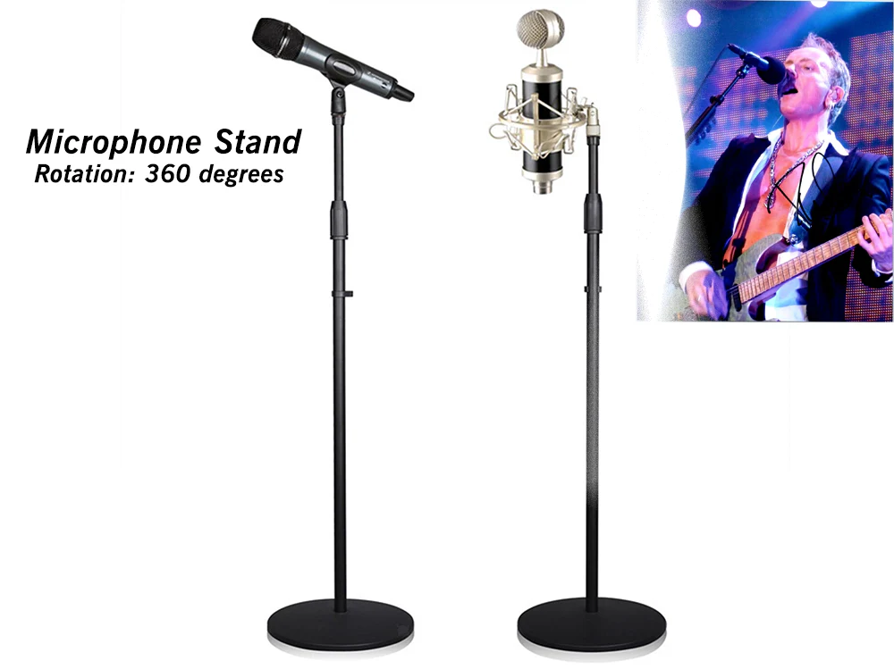 Height Adjustable Tripod Microphone Stand - Image 7