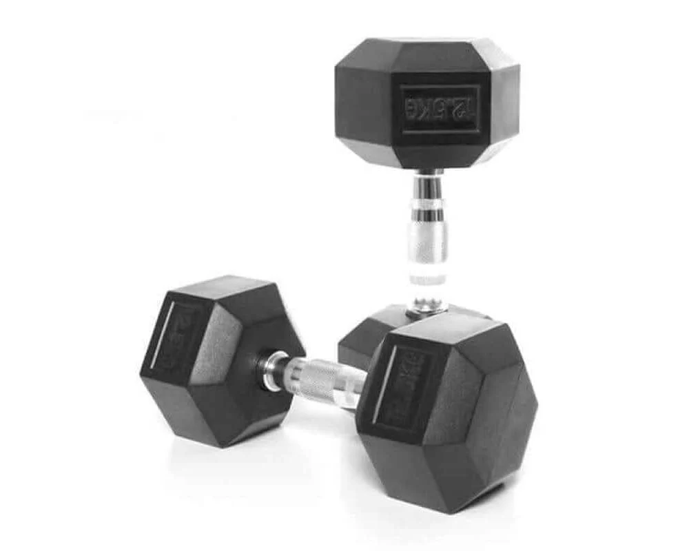 Hexagonal Dumbbell Set 12.5Kg Each - Image 3