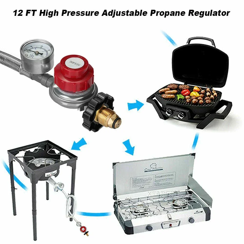 High Pressure Propane Regulator Hose 12ft - Image 5
