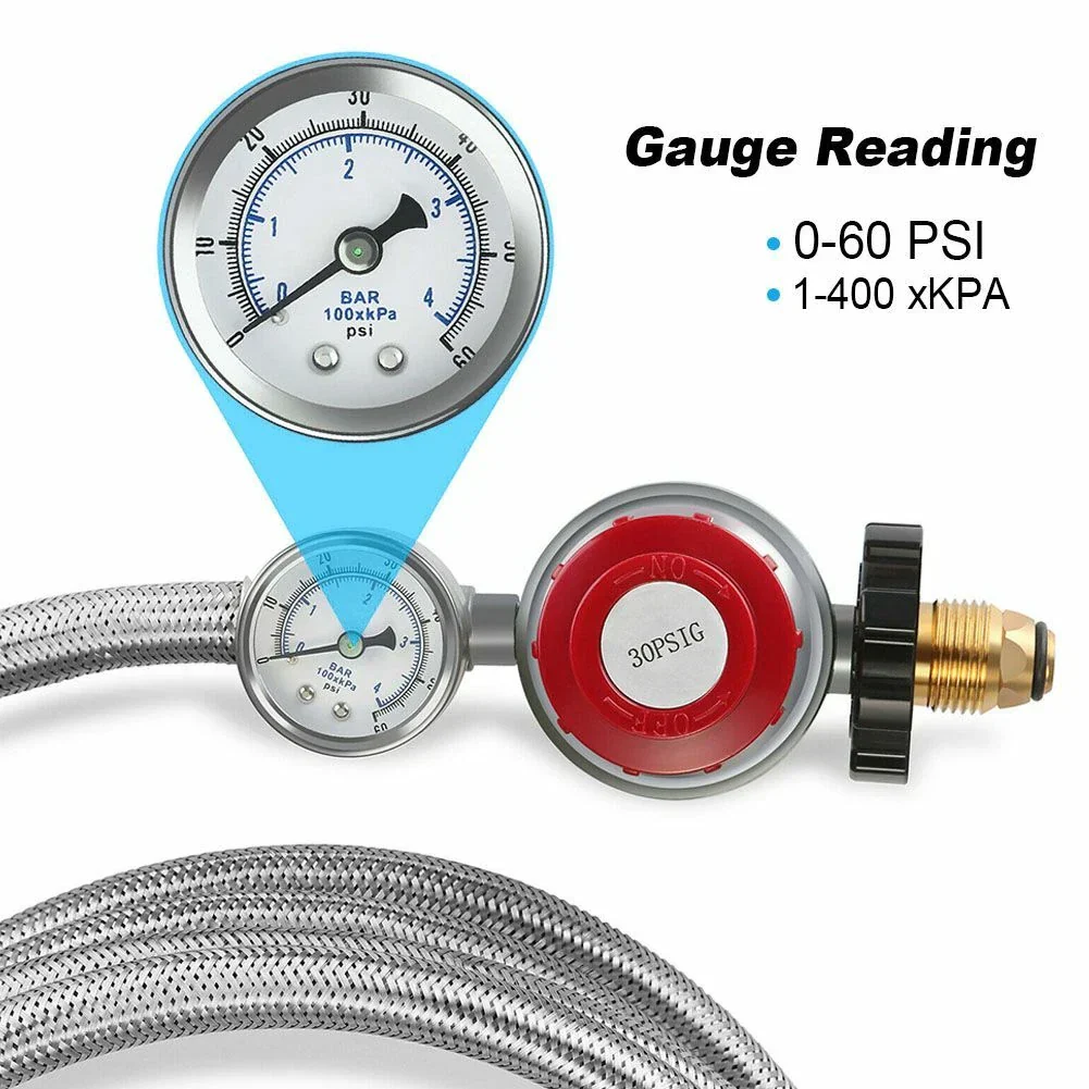 High Pressure Propane Regulator Hose 12ft - Image 6