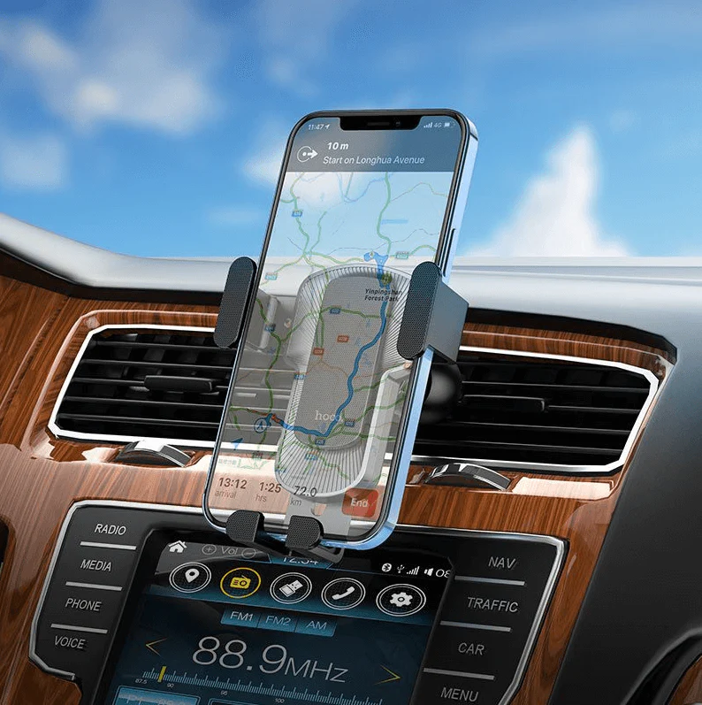 Hoco CA103 Gravity Car Air Vent Phone Holder | Automatic Clamp Mount for 4.5–7 Inch Phones - Image 3