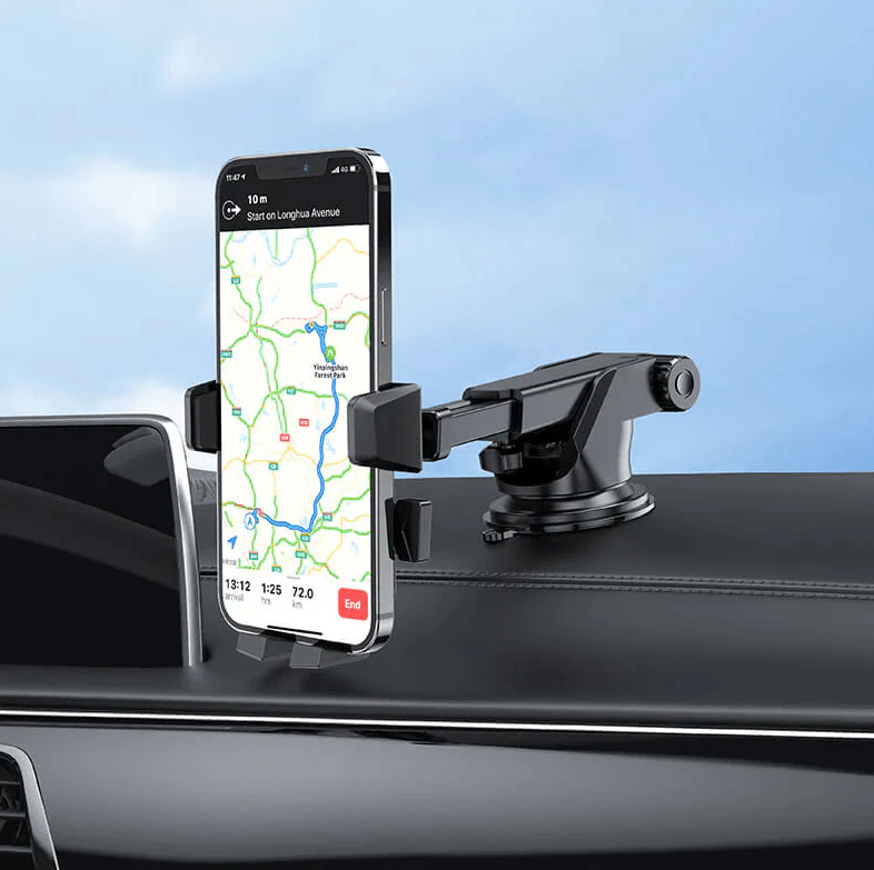 Hoco CA83 Car Phone Holder 4.5–7 Inch | Strong Clamp Dashboard & Windshield Mount - Image 4