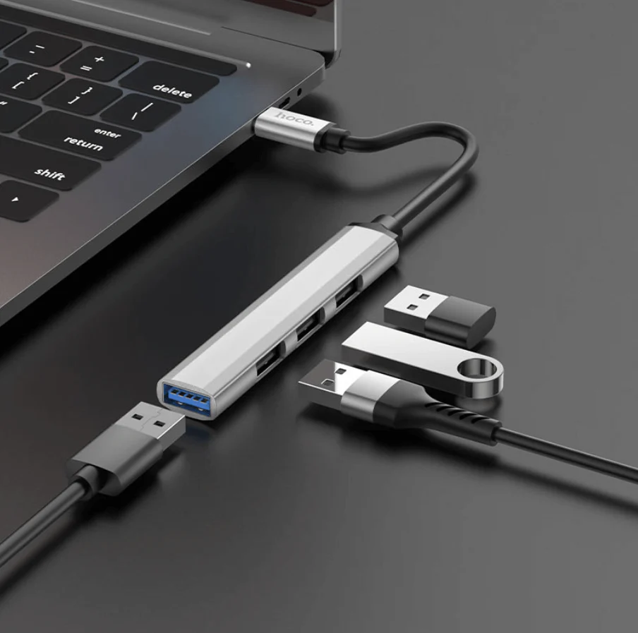Hoco HB26 4 in 1 Type C to USB Hub NZ - Image 5