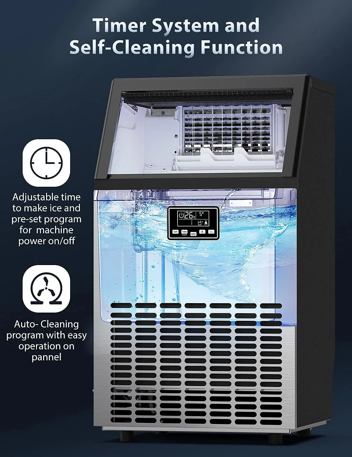 60kg Commercial Ice Cube Maker - Image 9