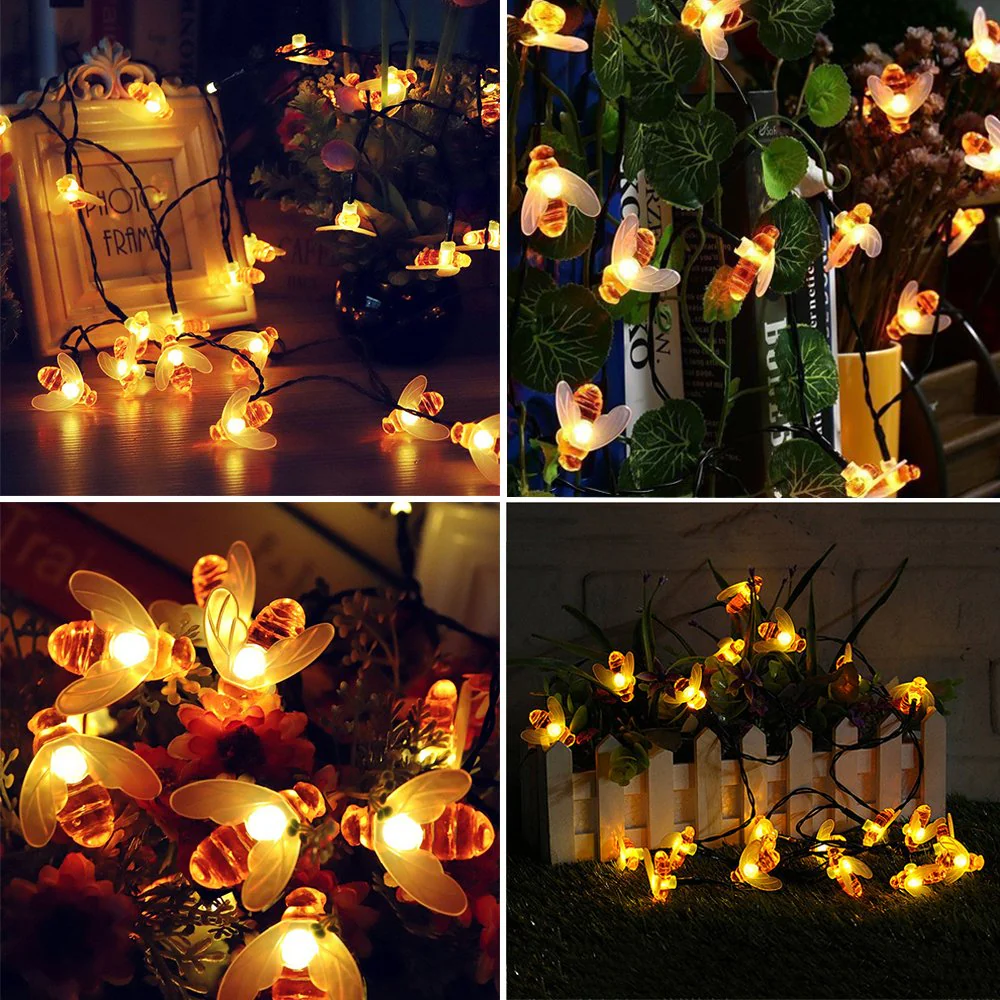 Honeybee Solar Fairy String Lights - Image 8