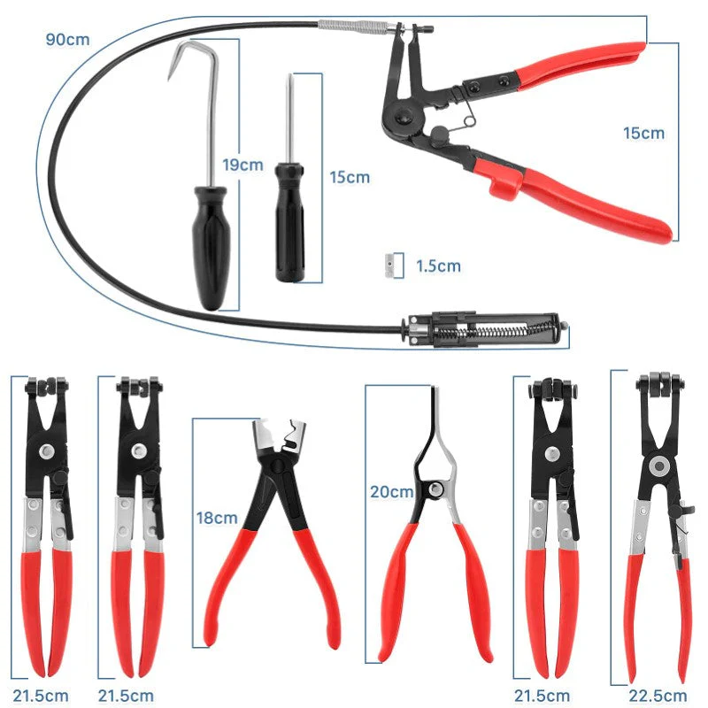 Hose Clamp Clip Plier Kit - Image 8