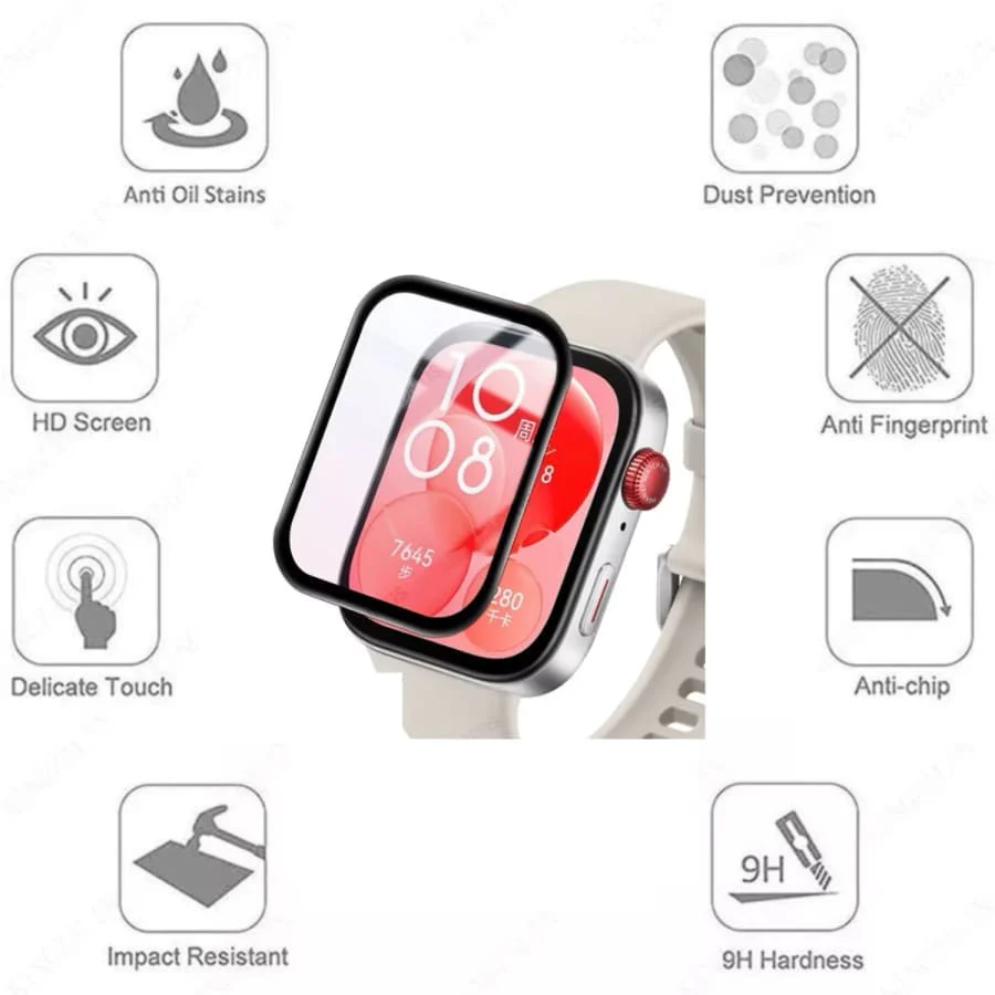 Screen Protector for Huawei Watch Fit 3 (Pack of 2) - Image 2
