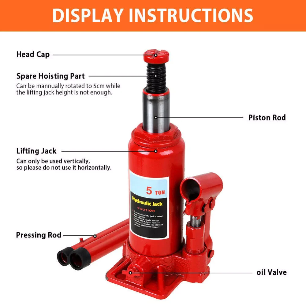 Hydraulic Bottle Jack 5 Ton - Image 7