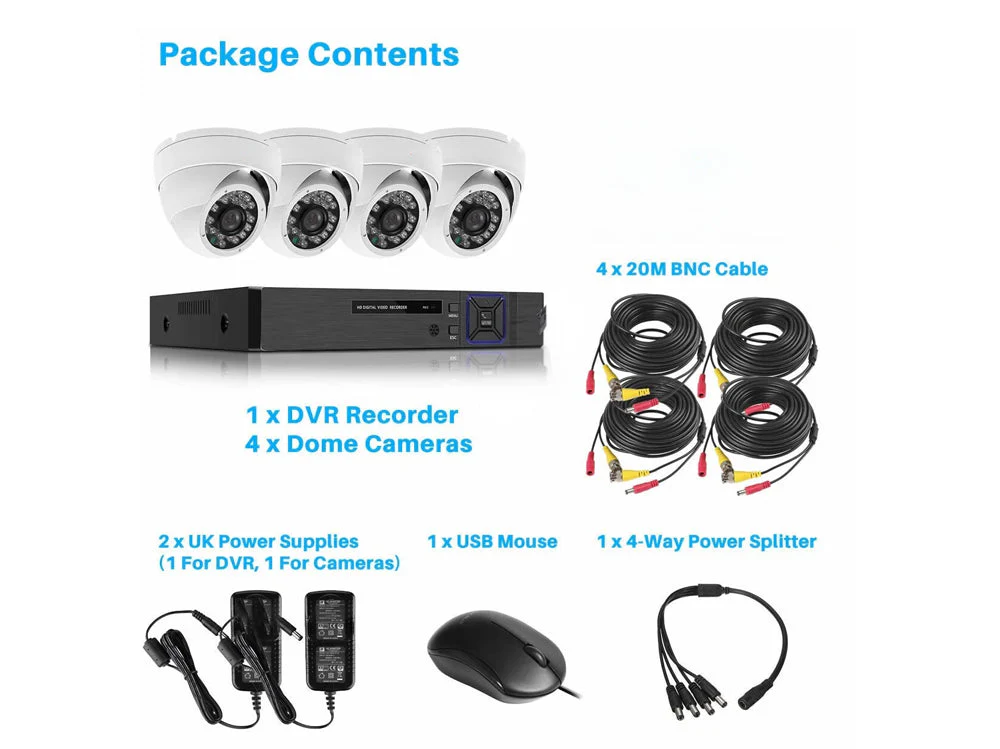 Indoor/Outdoor CCTV Dome Security Camera System - Image 3