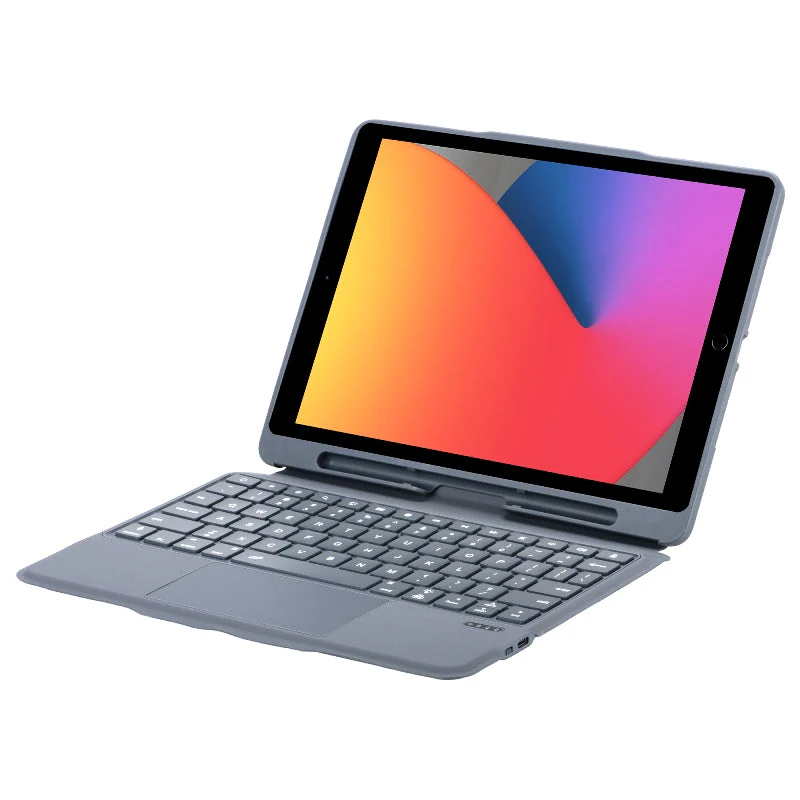 iPad 10.2"/10.5" Backlit Trackpad Bluetooth Keyboard Removable Case - Image 4