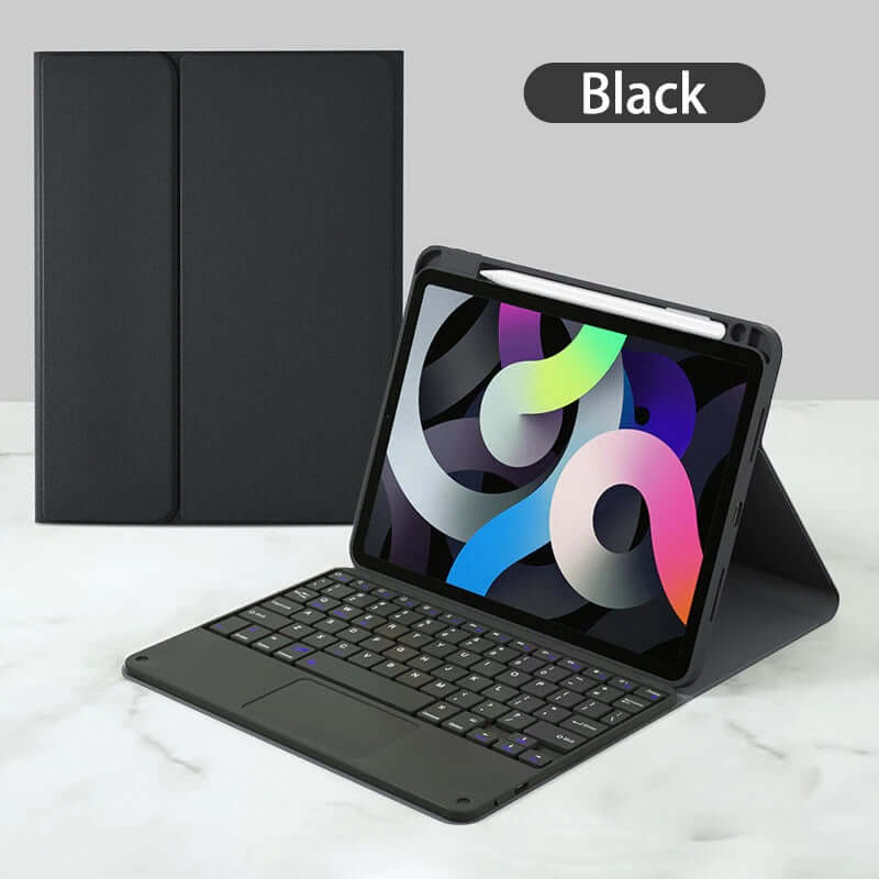 iPad 10.2 10.5 inch backlit and trackpad bluetooth keyboard with foldable Case - Image 3