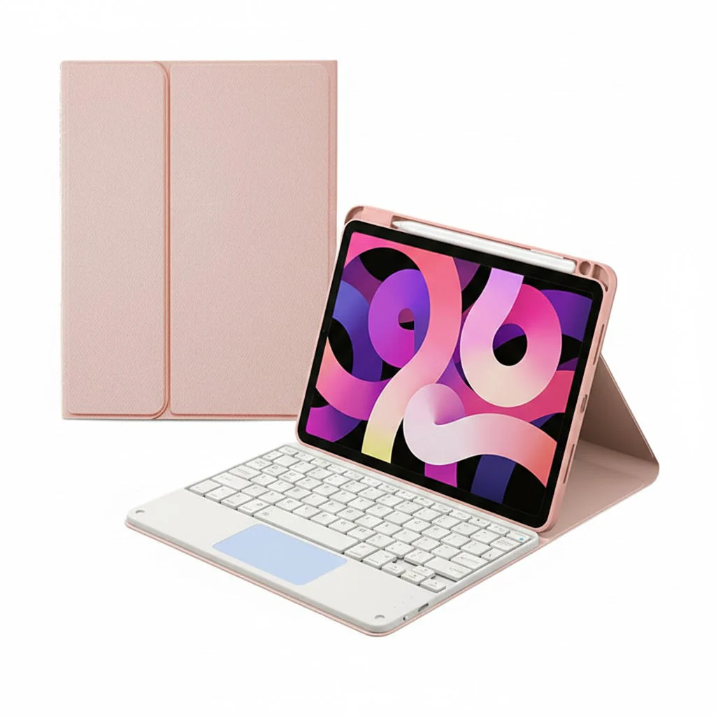 iPad 10.2 10.5 inch backlit and trackpad bluetooth keyboard with foldable Case - Image 5