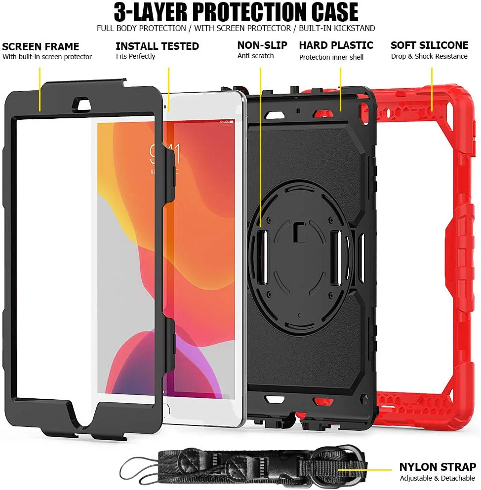 iPad 10.2 Case Rugged Shockproof Case - Image 4