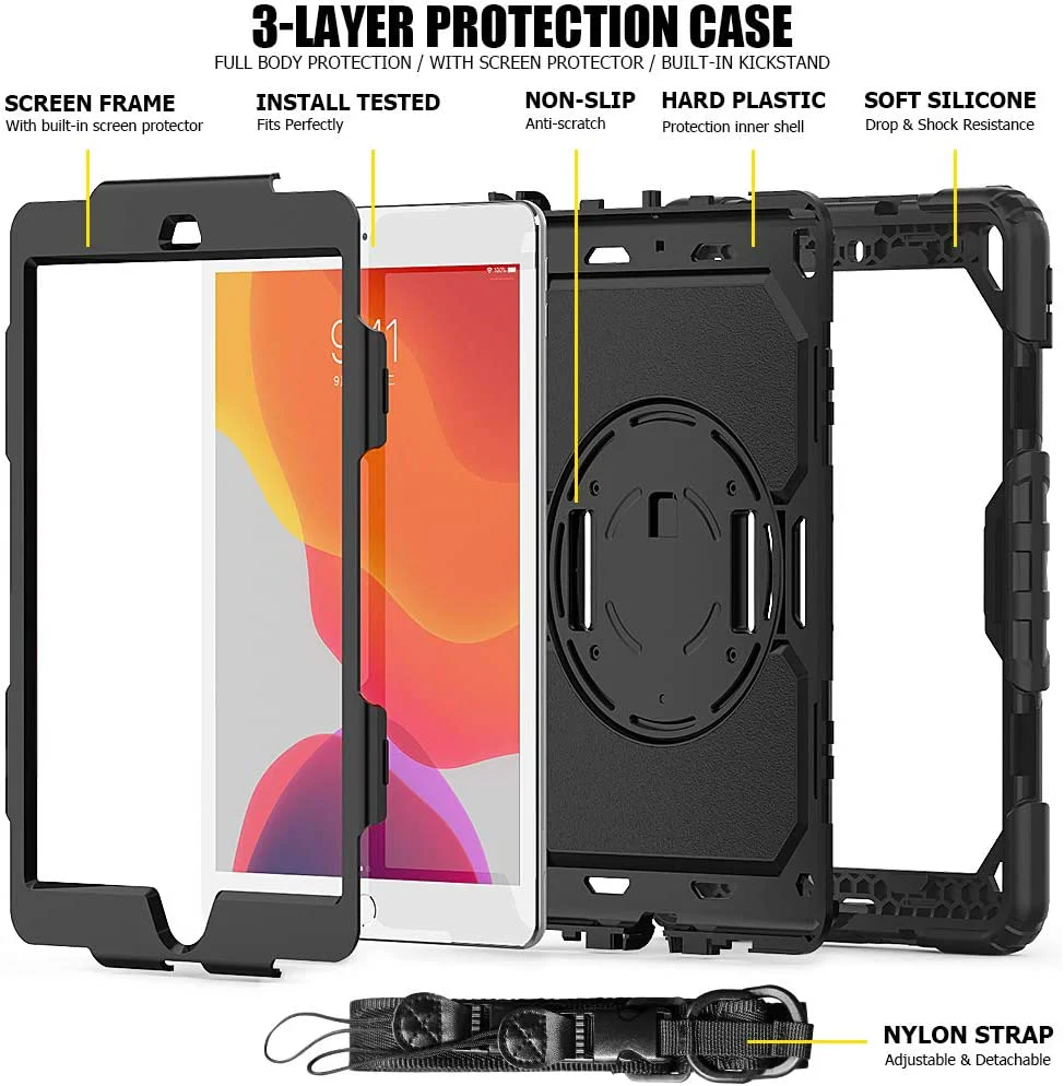 iPad 10.2 Case Rugged Shockproof Case - Image 4