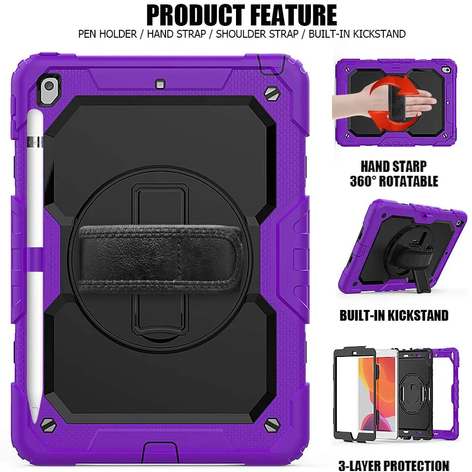iPad 10.2 Case Rugged Shockproof Case - Image 4