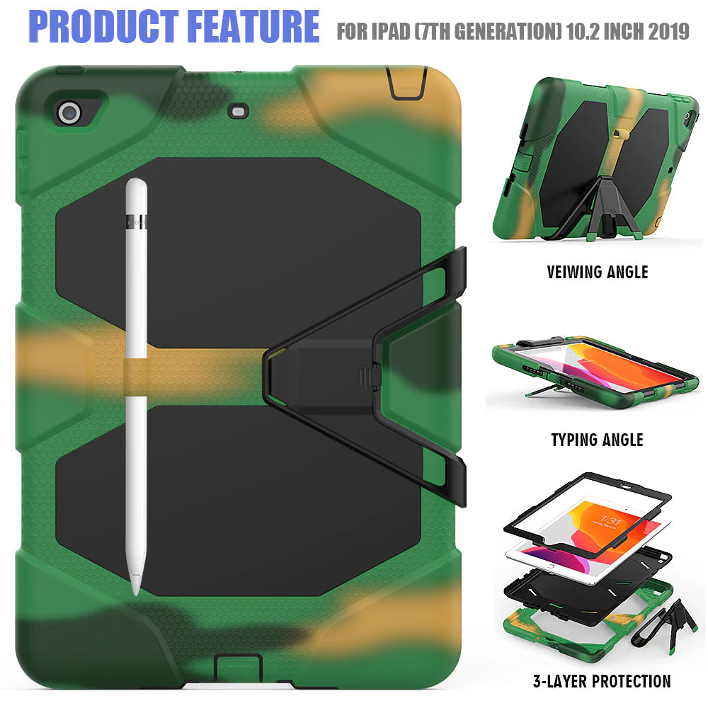 iPad 10.2 Case Rugged Shockproof Case - Image 2