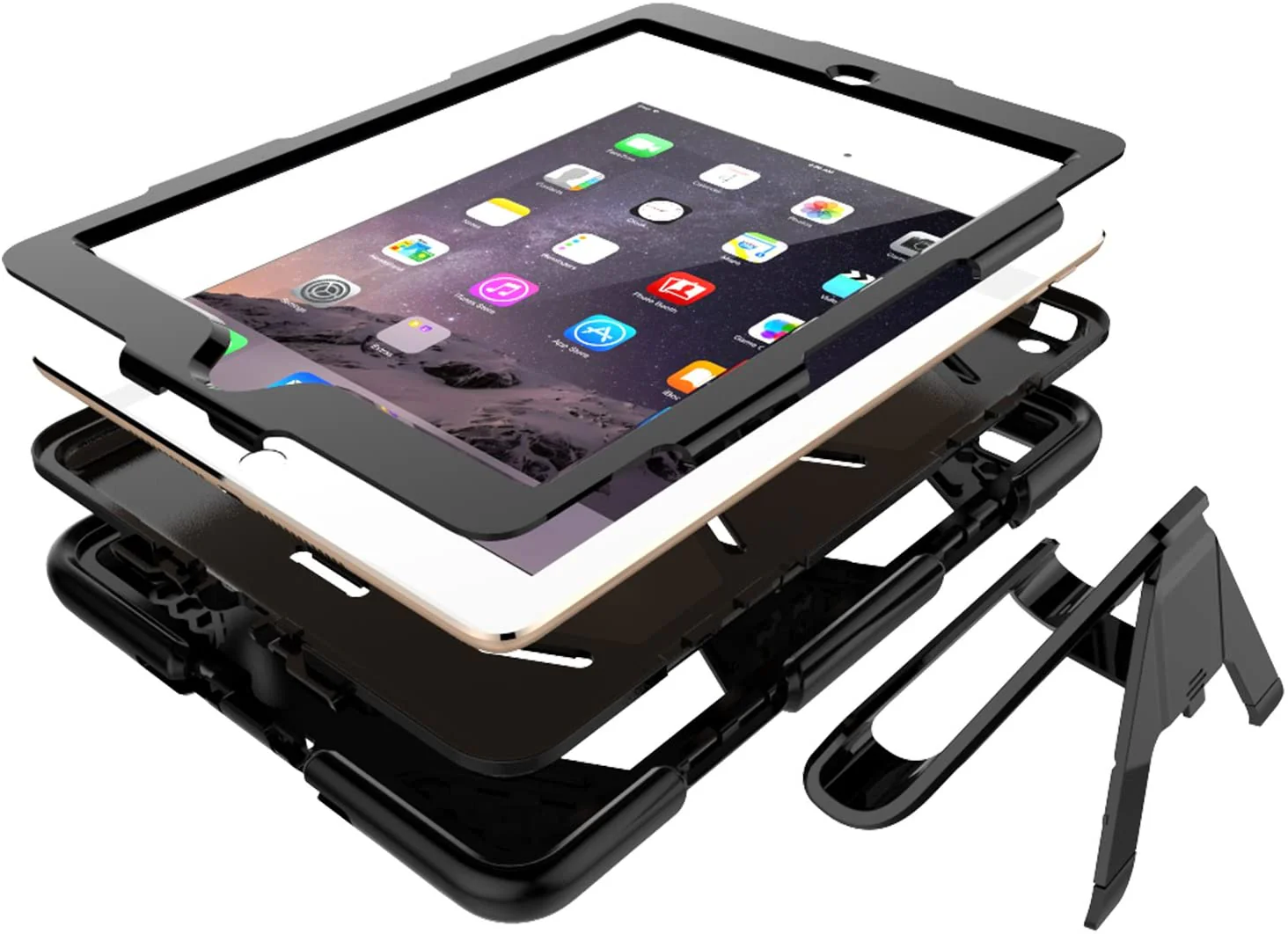 iPad 9.7 Case 2017 2018 Rugged Shockproof Case - Image 5