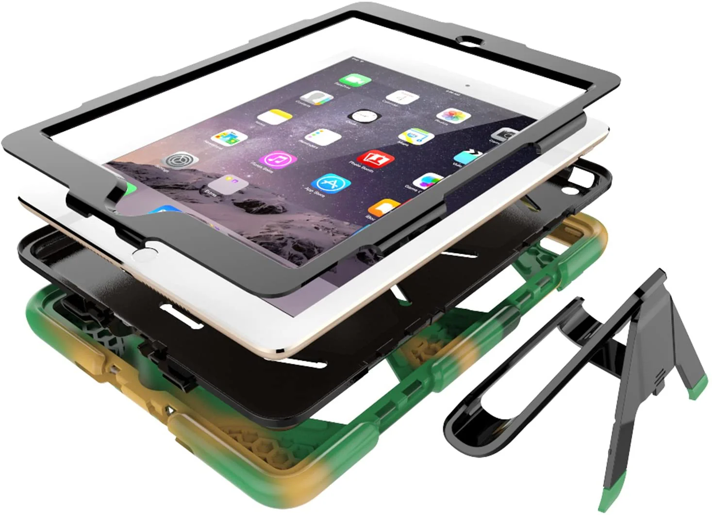 iPad Air Case Air 2 Case Cover Rugged Shockproof Case - Image 5