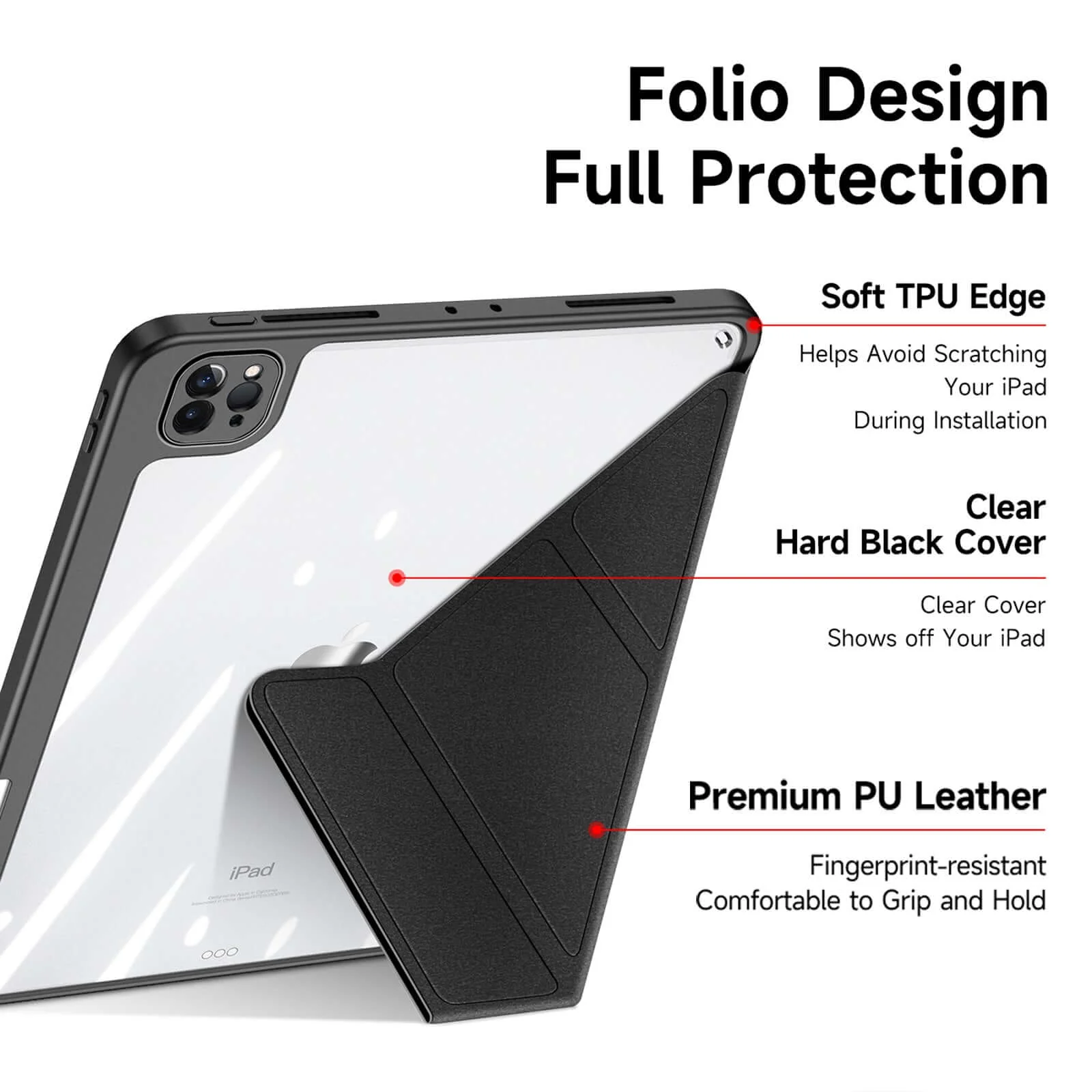 iPad Pro 12.9" 2022 2021 2020/ Air 13 Smart Case with Magic Stand - Image 3