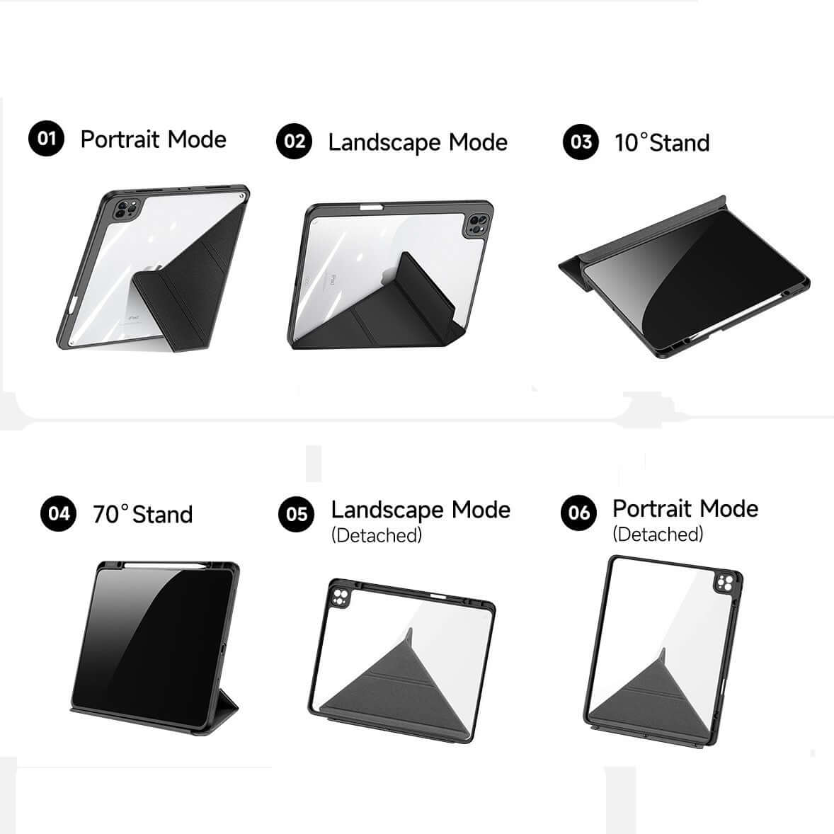 iPad Pro 12.9" 2022 2021 2020/ Air 13 Smart Case with Magic Stand - Image 6