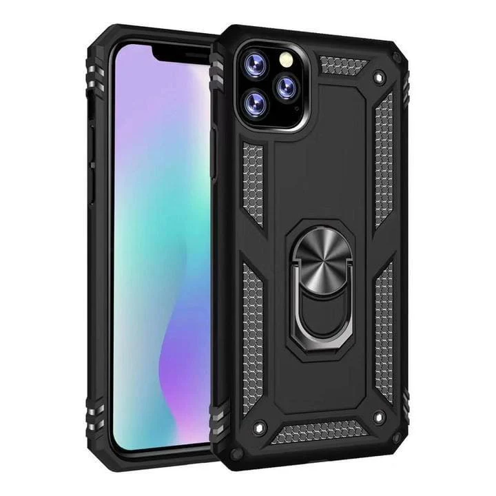 iPhone 12 Mini (5.4”) Rugged Armor Case (Black)