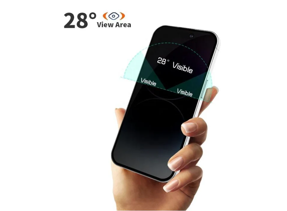 iPhone 13 Pro Max Glass Privacy Screen Protector (2 Pack) - Image 3