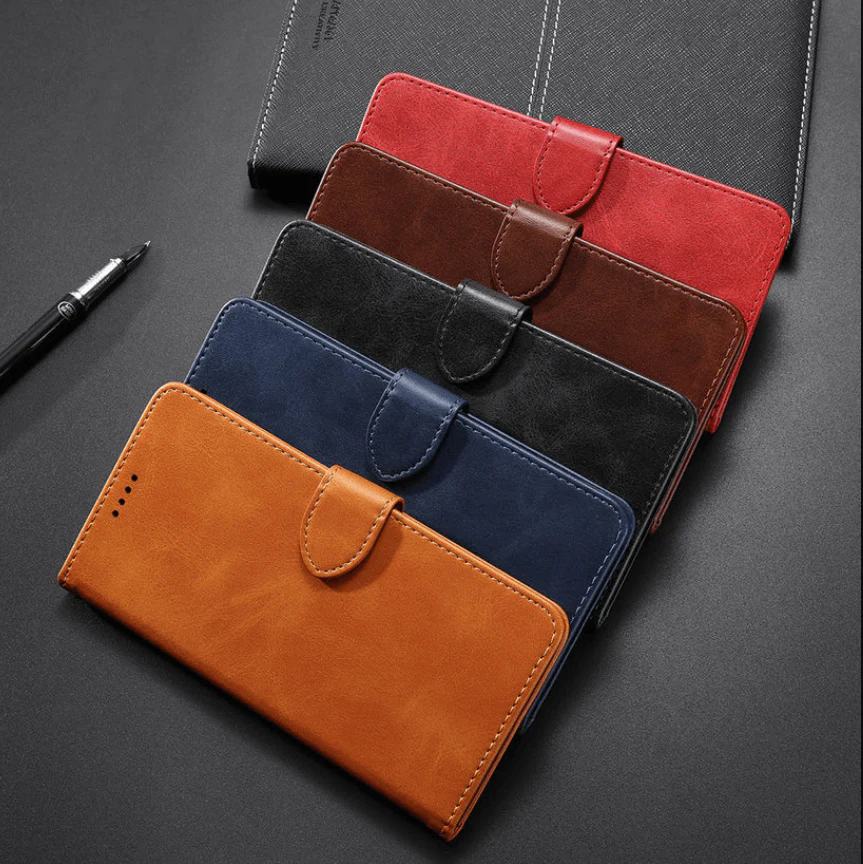 iPhone 13 Wallet Case – Slim Leather Flip Cover