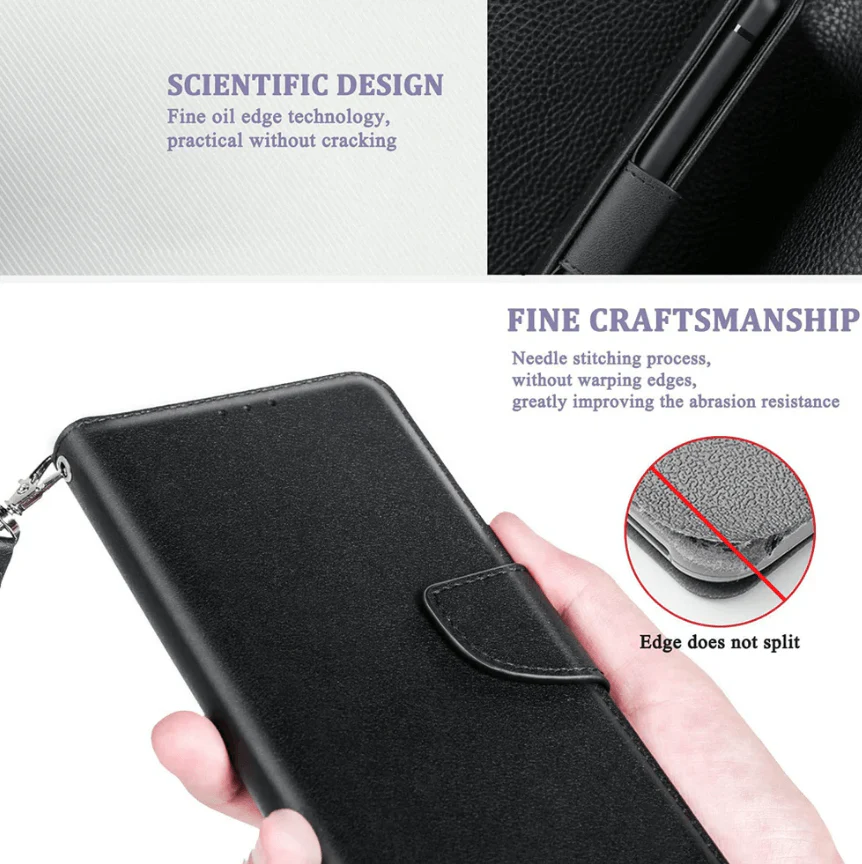 iPhone 14 Wallet Case – Slim Leather Flip Cover - Image 5