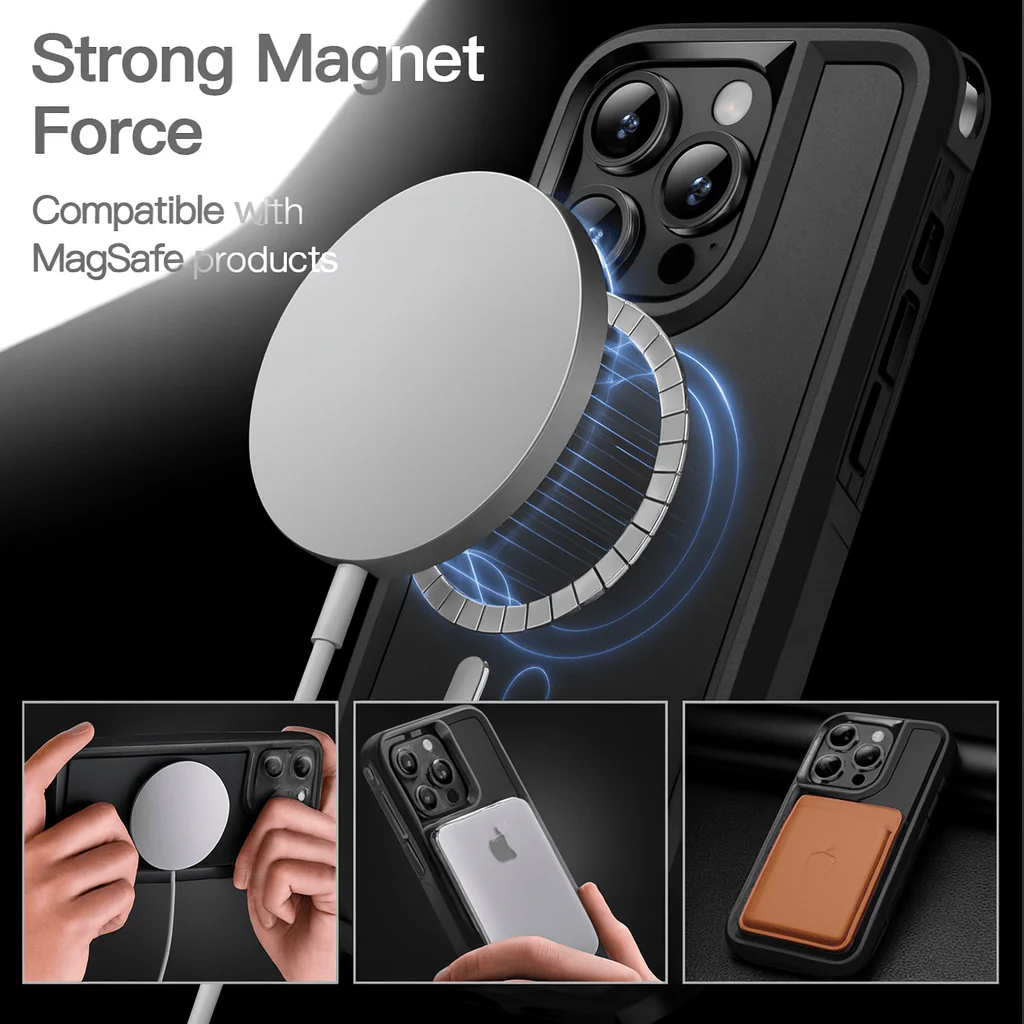 iPhone 15 Pro MagSafe Case – Rugged Shockproof Heavy Duty Cover - Image 5
