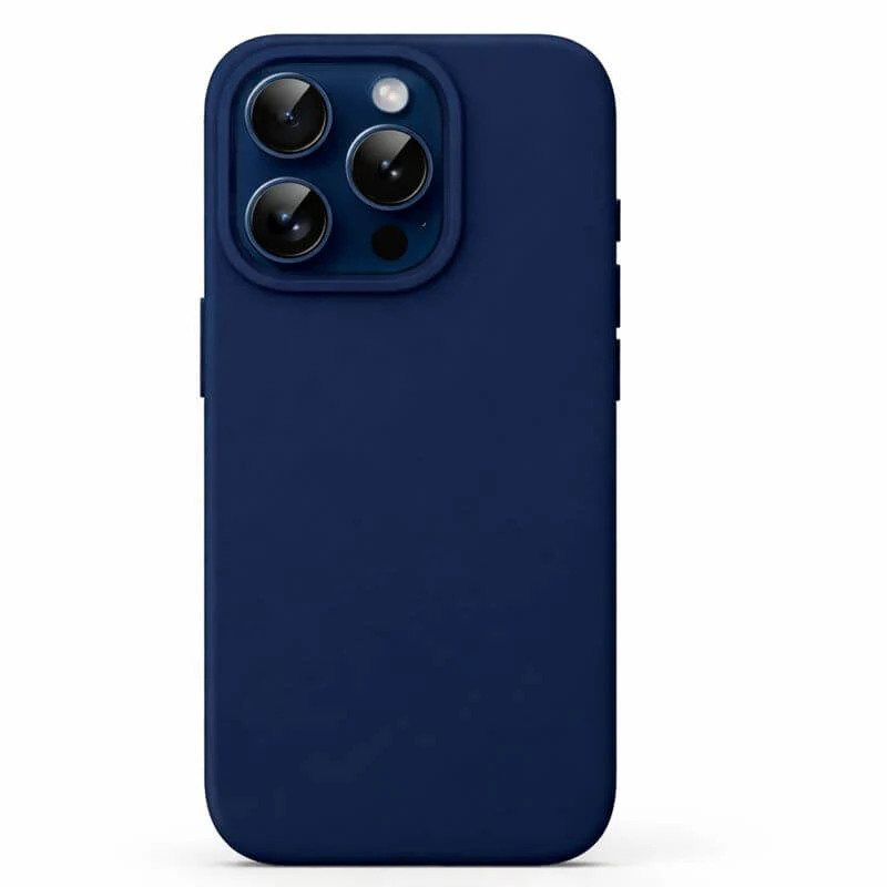 iPhone 15 Pro Silicone Case – Soft Protective Cover (Black, Blue, Red) - Image 10
