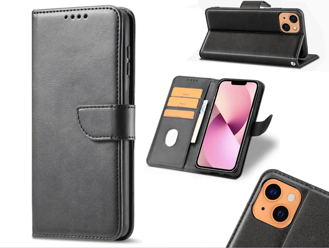 iPhone 16 Pro Max Wallet Case – Slim Leather Flip Cover with Card Holder - Image 6
