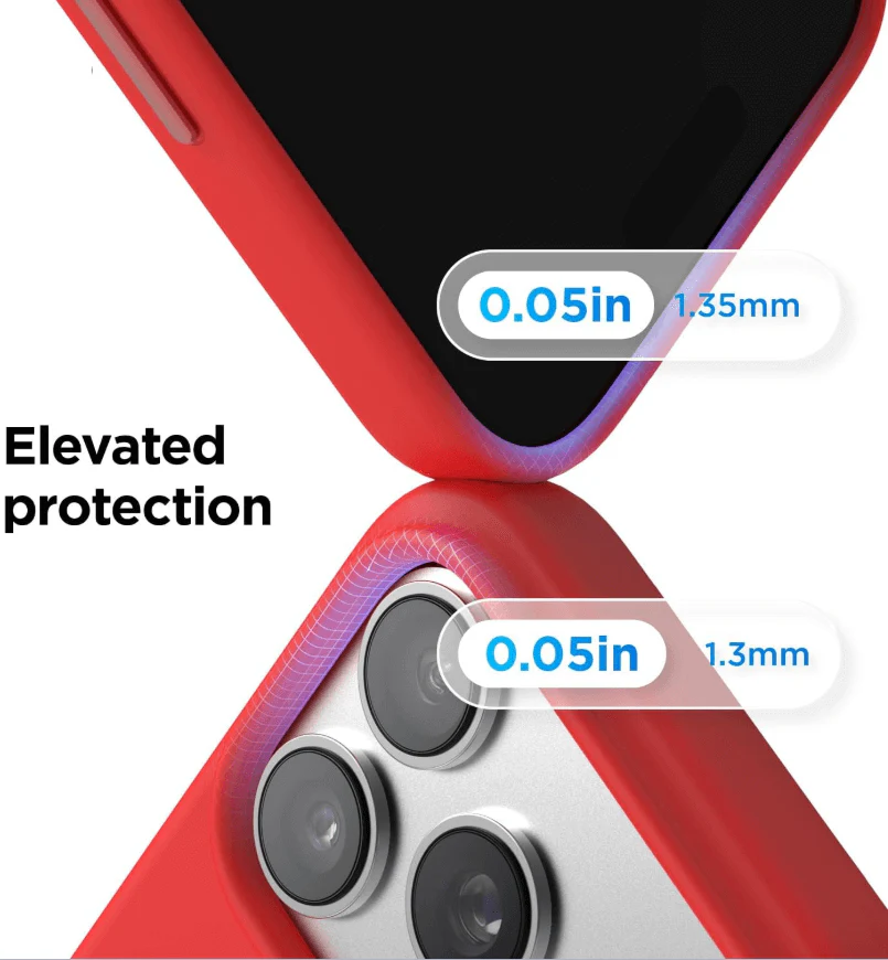 iPhone 17 Pro Red Silicone Case – Soft Protective Cover - Image 5
